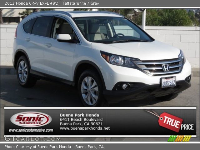 2012 Honda CR-V EX-L 4WD in Taffeta White