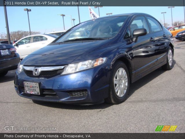 2011 Honda Civic DX-VP Sedan in Royal Blue Pearl