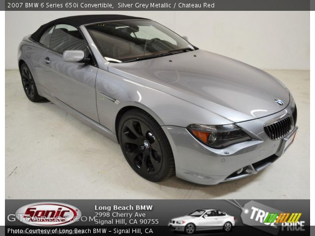 2007 BMW 6 Series 650i Convertible in Silver Grey Metallic
