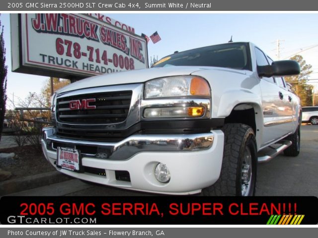 2005 GMC Sierra 2500HD SLT Crew Cab 4x4 in Summit White