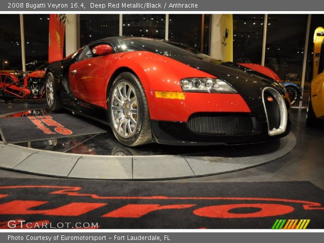 2008 Bugatti Veyron 16.4 in Deep Red Metallic/Black