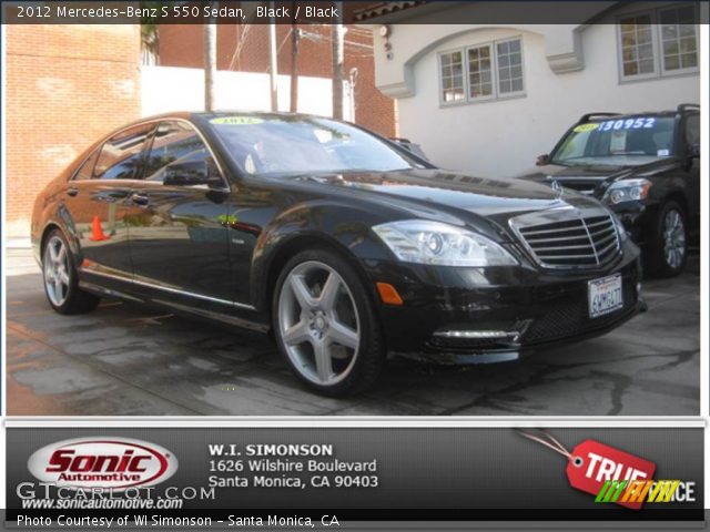 2012 Mercedes-Benz S 550 Sedan in Black
