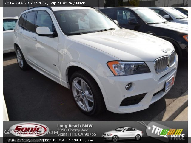 2014 BMW X3 xDrive35i in Alpine White