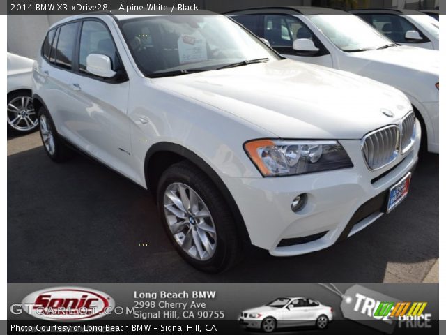 2014 BMW X3 xDrive28i in Alpine White