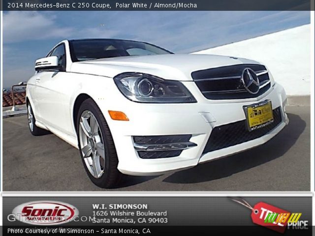 2014 Mercedes-Benz C 250 Coupe in Polar White