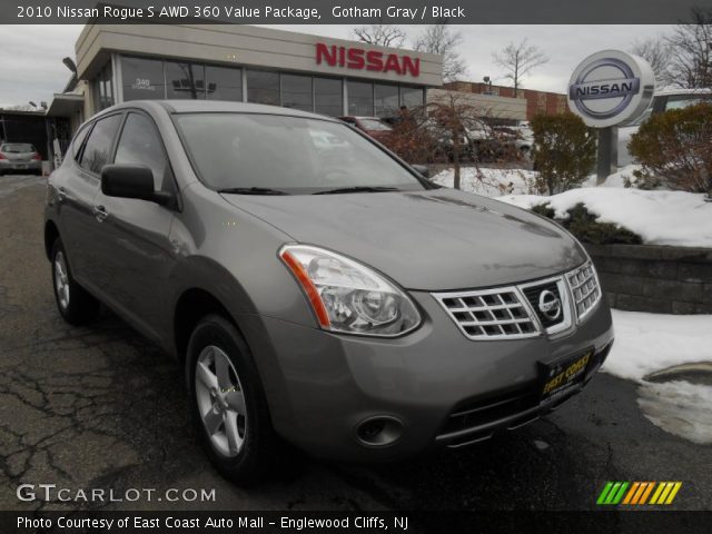2010 Nissan Rogue S AWD 360 Value Package in Gotham Gray