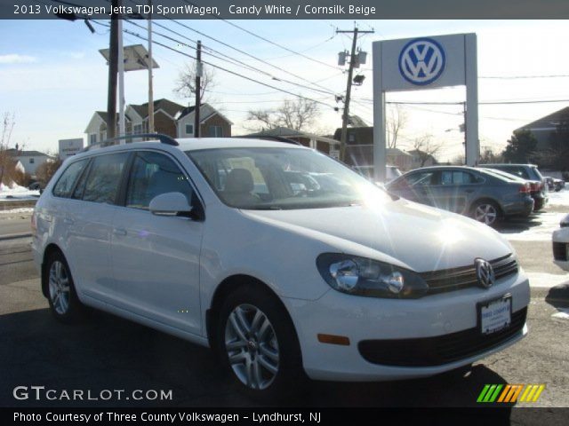 2013 Volkswagen Jetta TDI SportWagen in Candy White