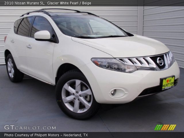 2010 Nissan Murano SL in Glacier White Pearl