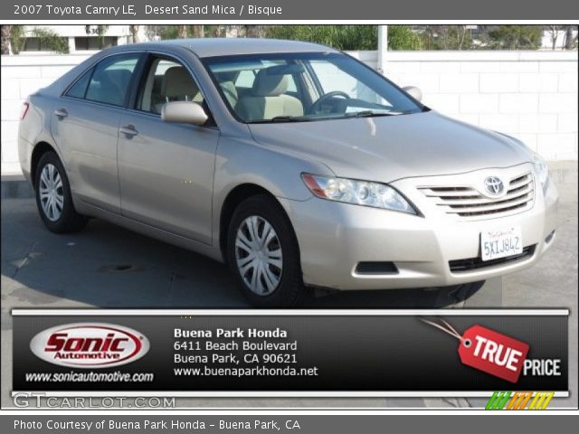 2007 Toyota Camry LE in Desert Sand Mica