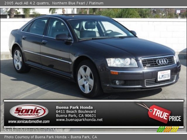 2005 Audi A8 4.2 quattro in Northern Blue Pearl