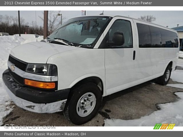 2013 Chevrolet Express 3500 Extended Passenger Van in Summit White