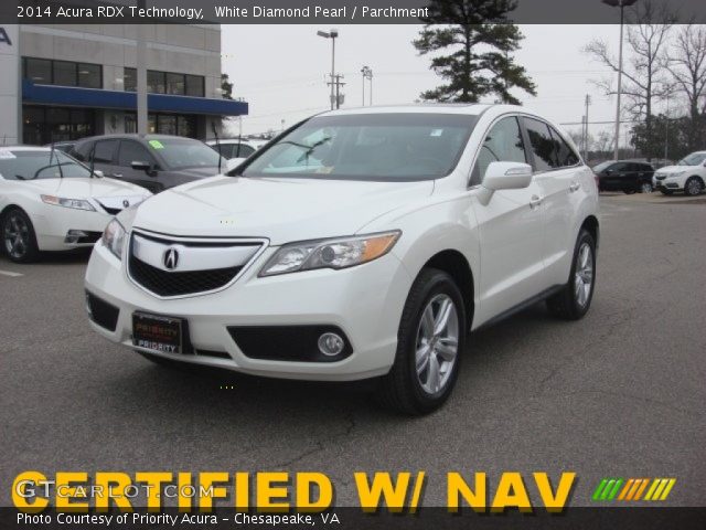 2014 Acura RDX Technology in White Diamond Pearl
