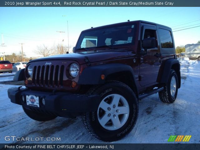 2010 Jeep Wrangler Sport 4x4 in Red Rock Crystal Pearl
