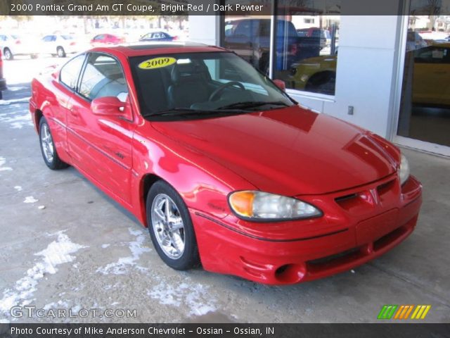 2000 Pontiac Grand Am GT Coupe in Bright Red