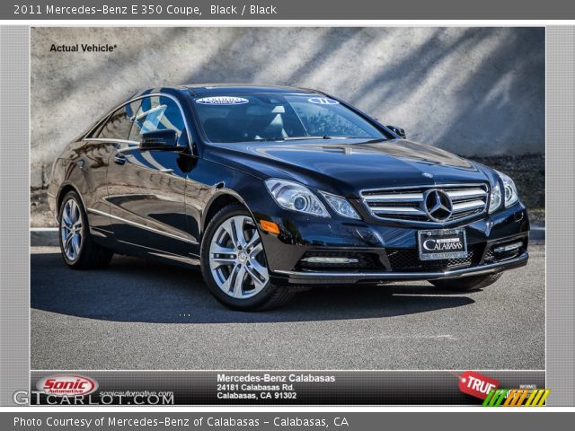 2011 Mercedes-Benz E 350 Coupe in Black
