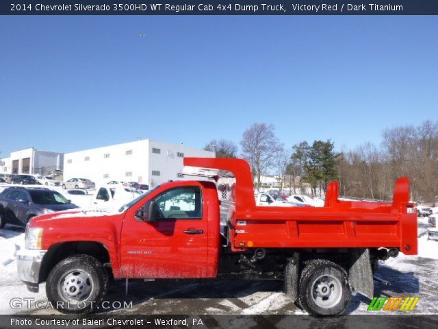 2014 Chevrolet Silverado 3500HD WT Regular Cab 4x4 Dump Truck in Victory Red