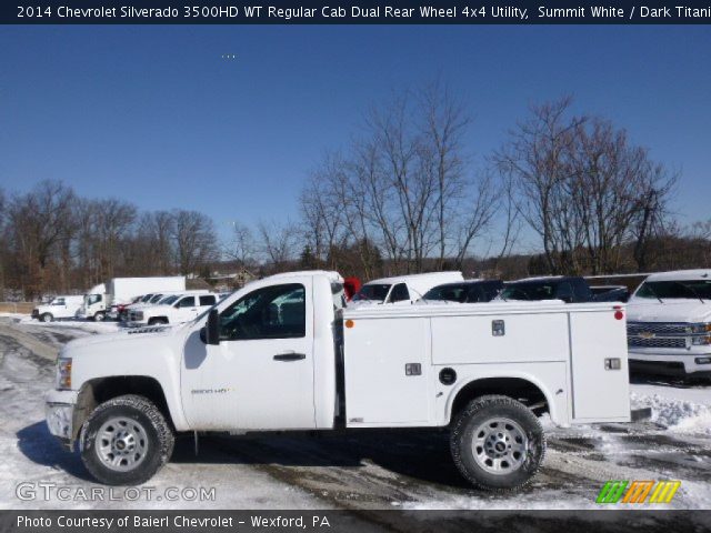 2014 Chevrolet Silverado 3500HD WT Regular Cab Dual Rear Wheel 4x4 Utility in Summit White