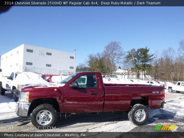 2014 Chevrolet Silverado 2500HD WT Regular Cab 4x4 in Deep Ruby Metallic