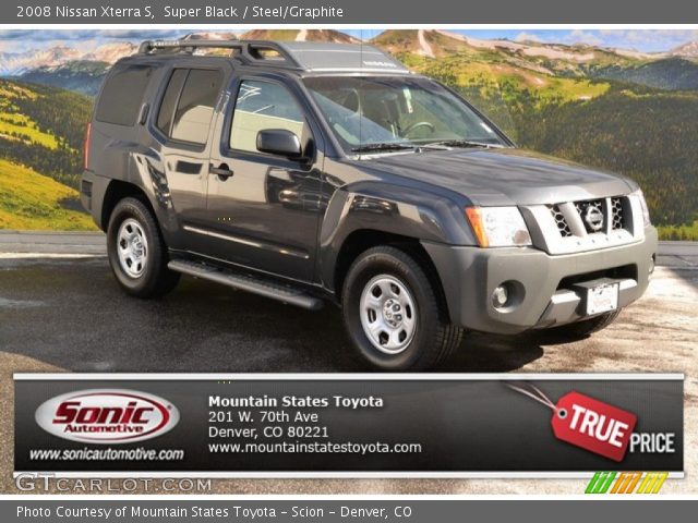 2008 Nissan Xterra S in Super Black