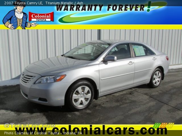 2007 Toyota Camry LE in Titanium Metallic