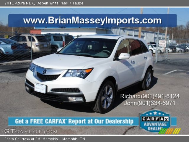 2011 Acura MDX  in Aspen White Pearl