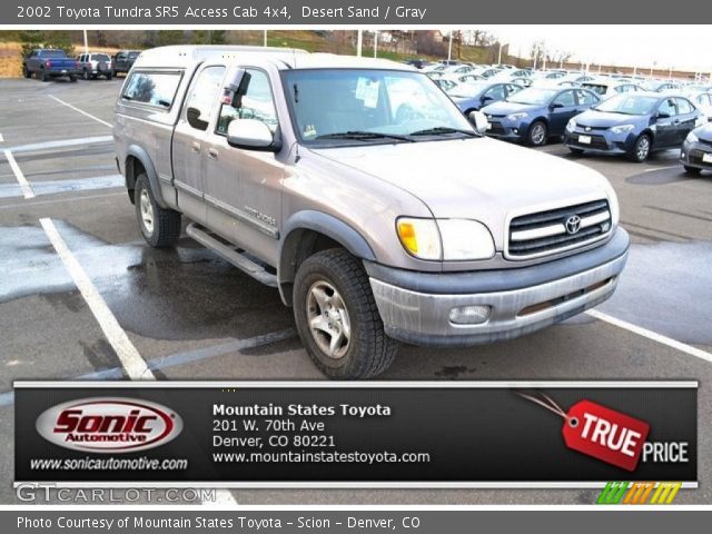 2002 Toyota Tundra SR5 Access Cab 4x4 in Desert Sand