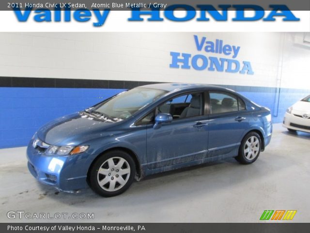 2011 Honda Civic LX Sedan in Atomic Blue Metallic