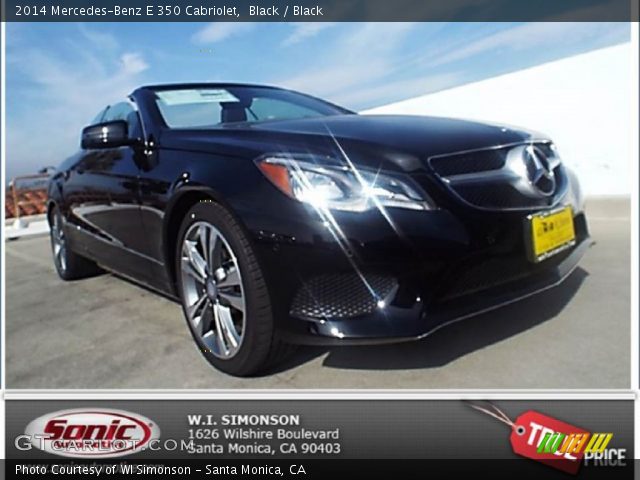 2014 Mercedes-Benz E 350 Cabriolet in Black