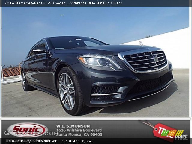 2014 Mercedes-Benz S 550 Sedan in Anthracite Blue Metallic