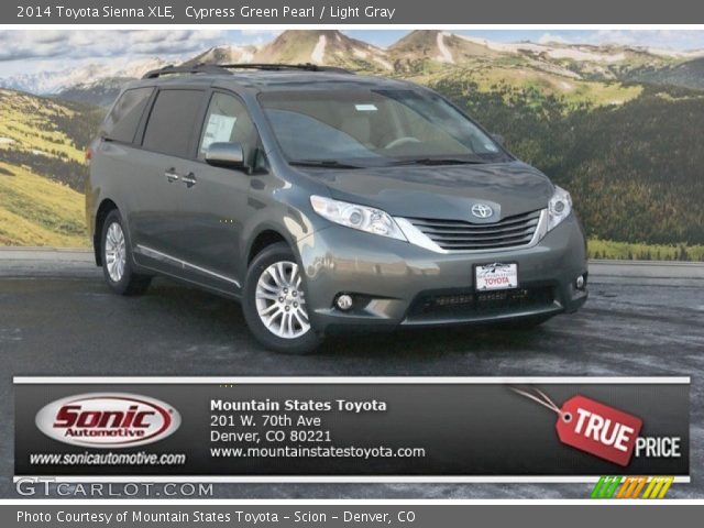 2014 Toyota Sienna XLE in Cypress Green Pearl