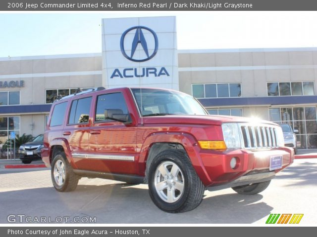 2006 Jeep Commander Limited 4x4 in Inferno Red Pearl
