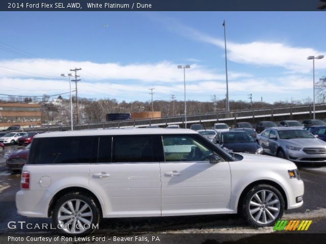 2014 Ford Flex SEL AWD in White Platinum