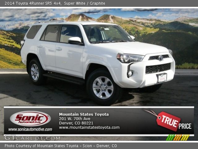 2014 Toyota 4Runner SR5 4x4 in Super White