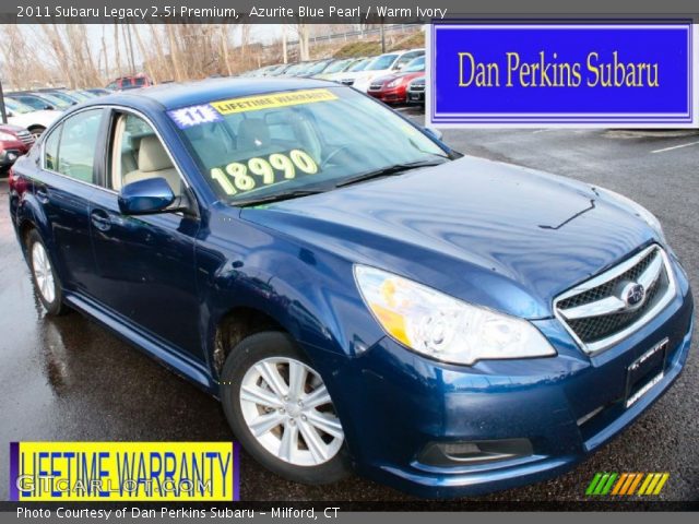 2011 Subaru Legacy 2.5i Premium in Azurite Blue Pearl