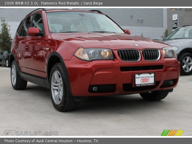 2006 BMW X3 3.0i in Flamenco Red Metallic