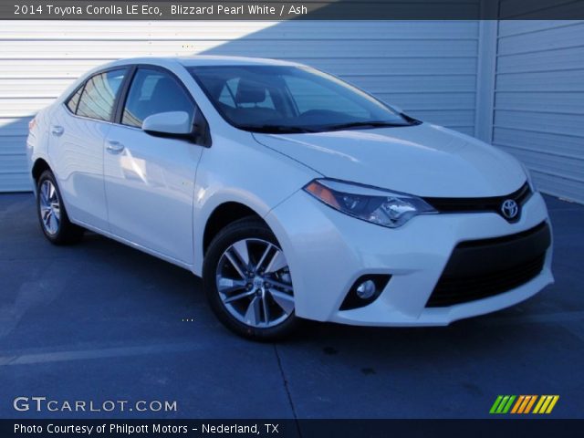 2014 Toyota Corolla LE Eco in Blizzard Pearl White