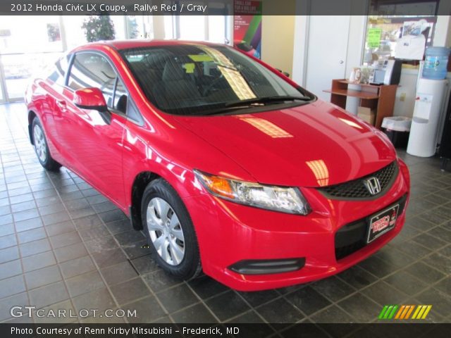 2012 Honda Civic LX Coupe in Rallye Red