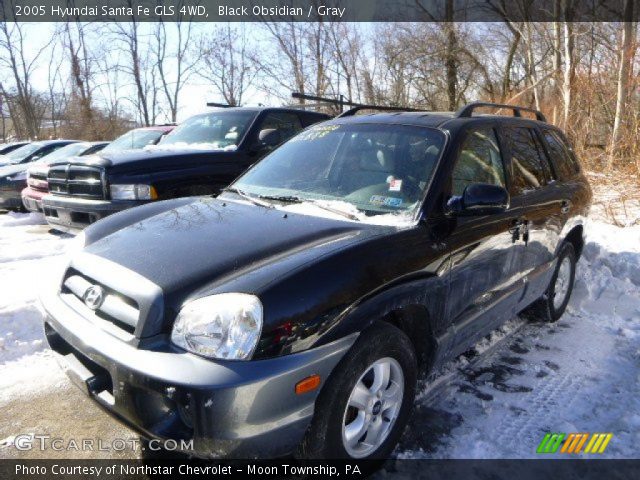 2005 Hyundai Santa Fe GLS 4WD in Black Obsidian