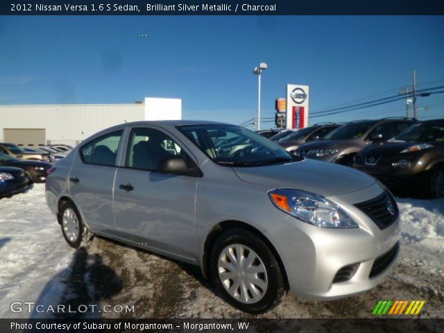2012 Nissan Versa 1.6 S Sedan in Brilliant Silver Metallic