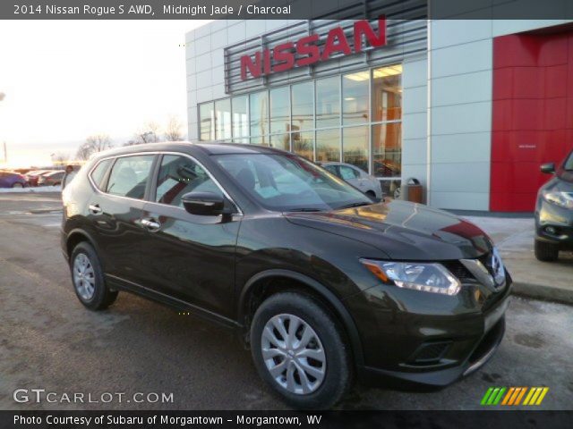 2014 Nissan Rogue S AWD in Midnight Jade