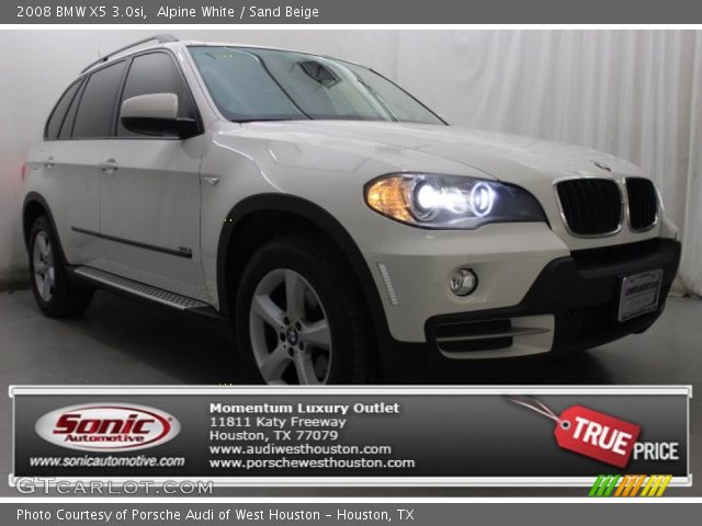 2008 BMW X5 3.0si in Alpine White