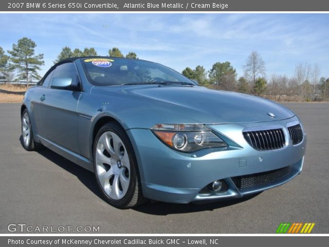 2007 BMW 6 Series 650i Convertible in Atlantic Blue Metallic