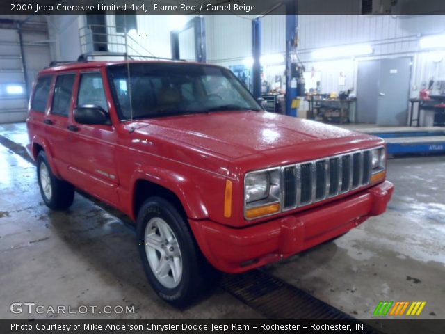 2000 Jeep Cherokee Limited 4x4 in Flame Red