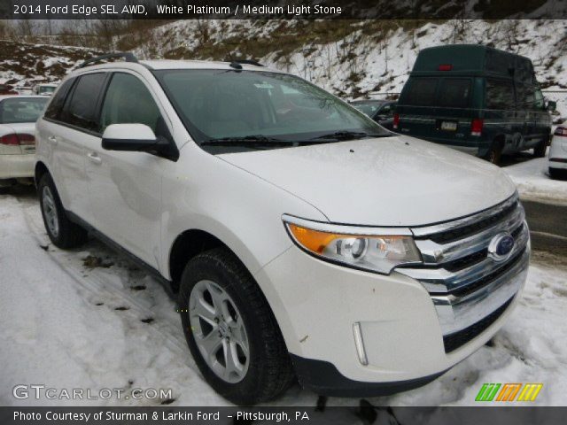 2014 Ford Edge SEL AWD in White Platinum