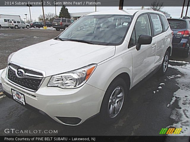 2014 Subaru Forester 2.5i in Satin White Pearl