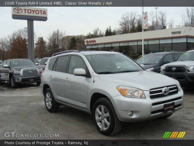 2008 Toyota RAV4 Limited 4WD in Classic Silver Metallic