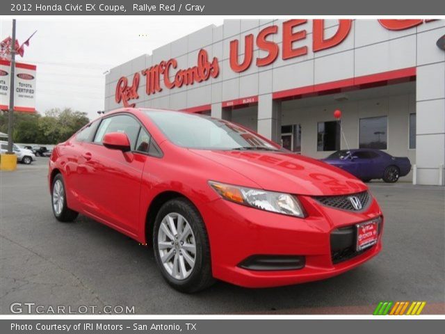 2012 Honda Civic EX Coupe in Rallye Red