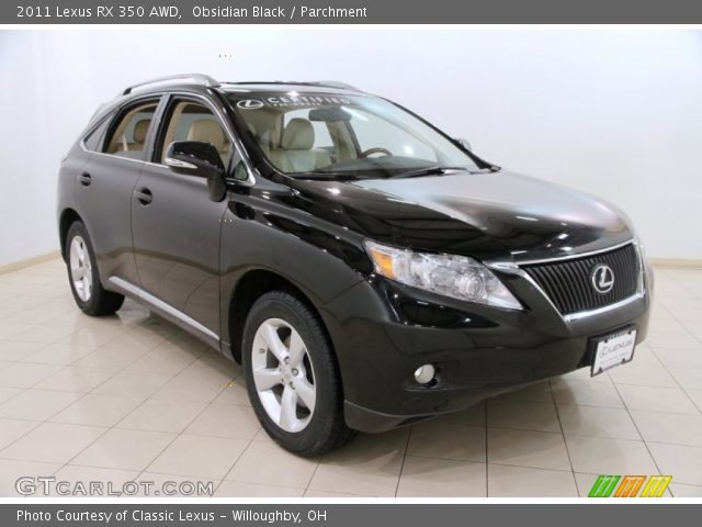 2011 Lexus RX 350 AWD in Obsidian Black