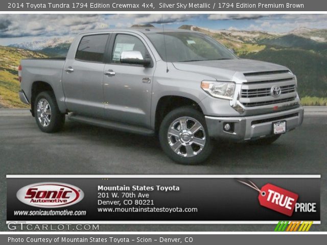 2014 Toyota Tundra 1794 Edition Crewmax 4x4 in Silver Sky Metallic