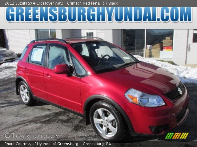 2012 Suzuki SX4 Crossover AWD in Crimson Red Metallic